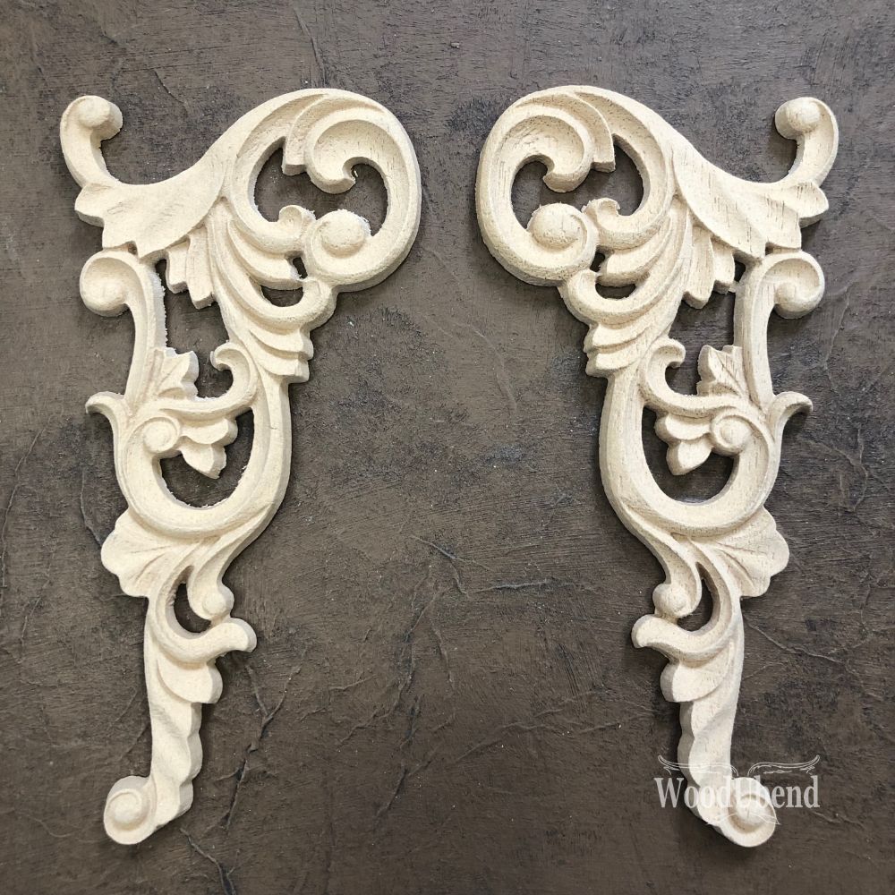 Coppia di Fregi Decorativi "Castellamonte", WoodUbend