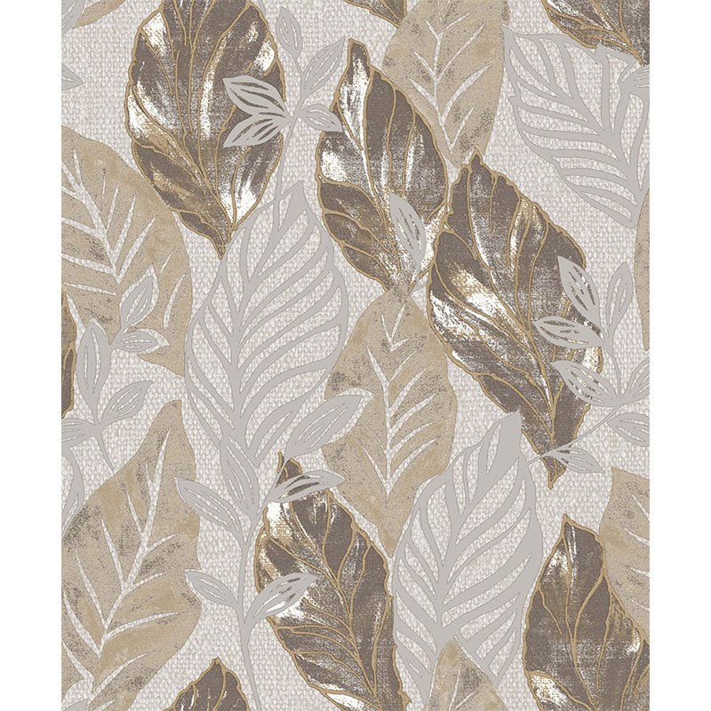 Carta da parati "Leaves Beige" a metraggio o rotolo