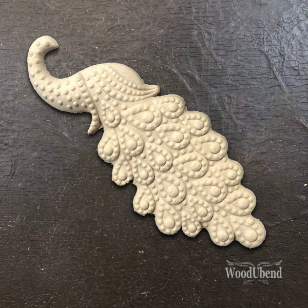 Coppia di Fregi Decorativi "Pavone", WoodUbend