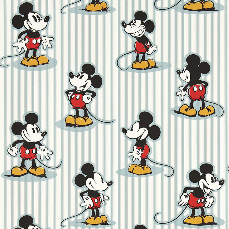 CARTA DA PARATI "MICKEY STRIPE SEA SALT" - Disney x HOME - Sanderson