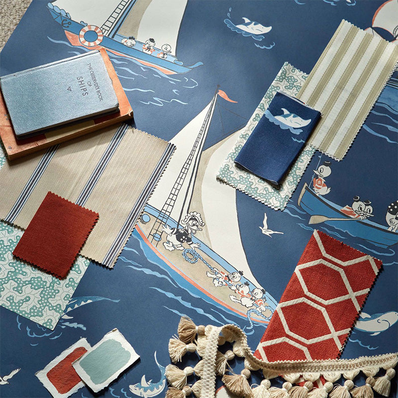 CARTA DA PARATI "DONALD NAUTICAL NIGHT FISHING" - Disney x HOME - Sanderson