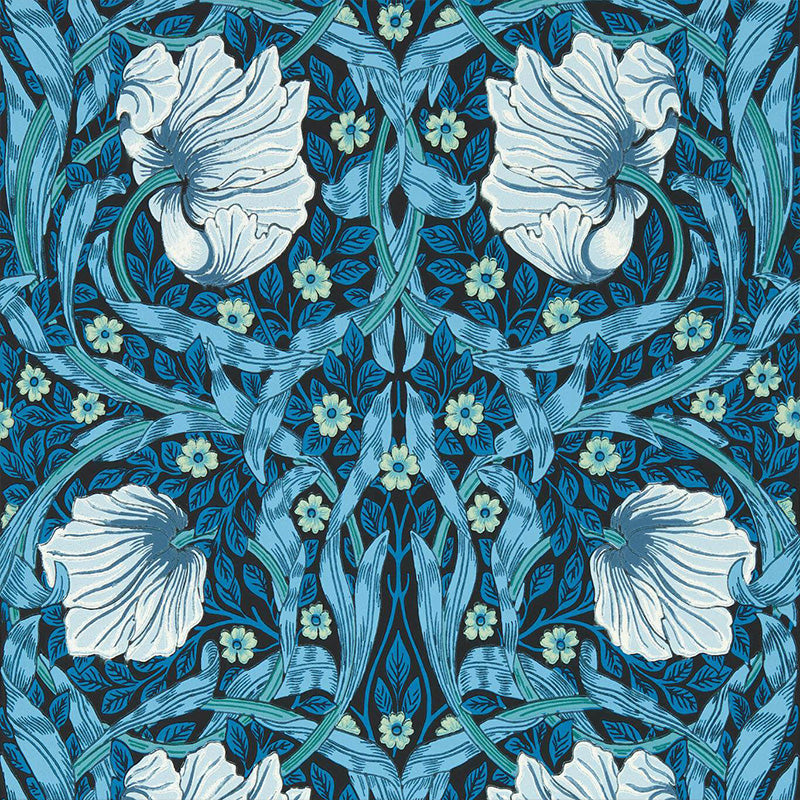 Carta da Parati "PIMPERNEL MIDNIGHT/OPAL" Morris & Co. - Sanderson