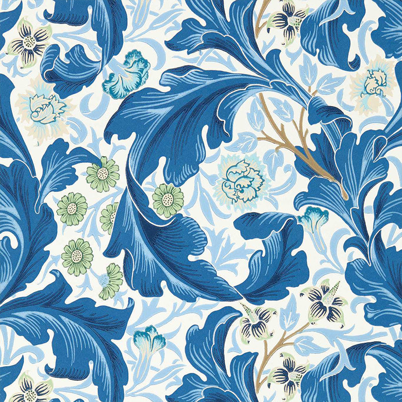 Carta da Parati "LEICESTER PARADISE BLUE" Morris & Co. - Sanderson