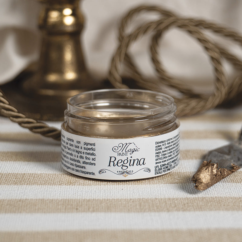 Cera metallica solida "La Regina", oro bruno