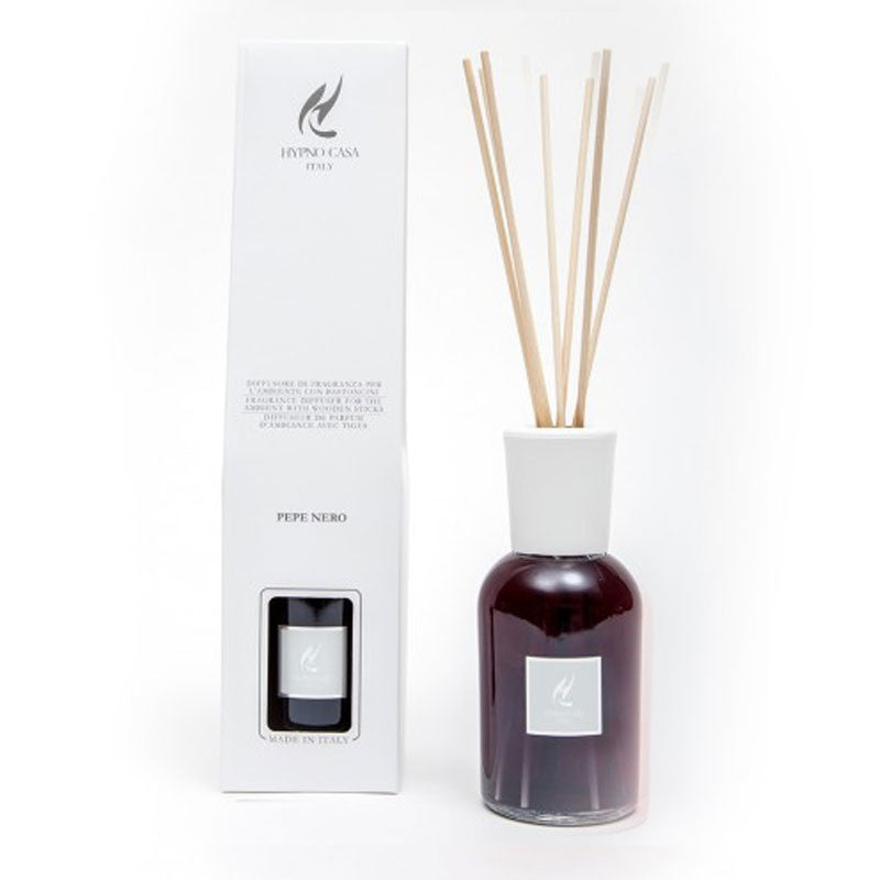 Profumatore "Pepe Nero" Diffusore a bastoncino, Hypno Casa, 250 ml