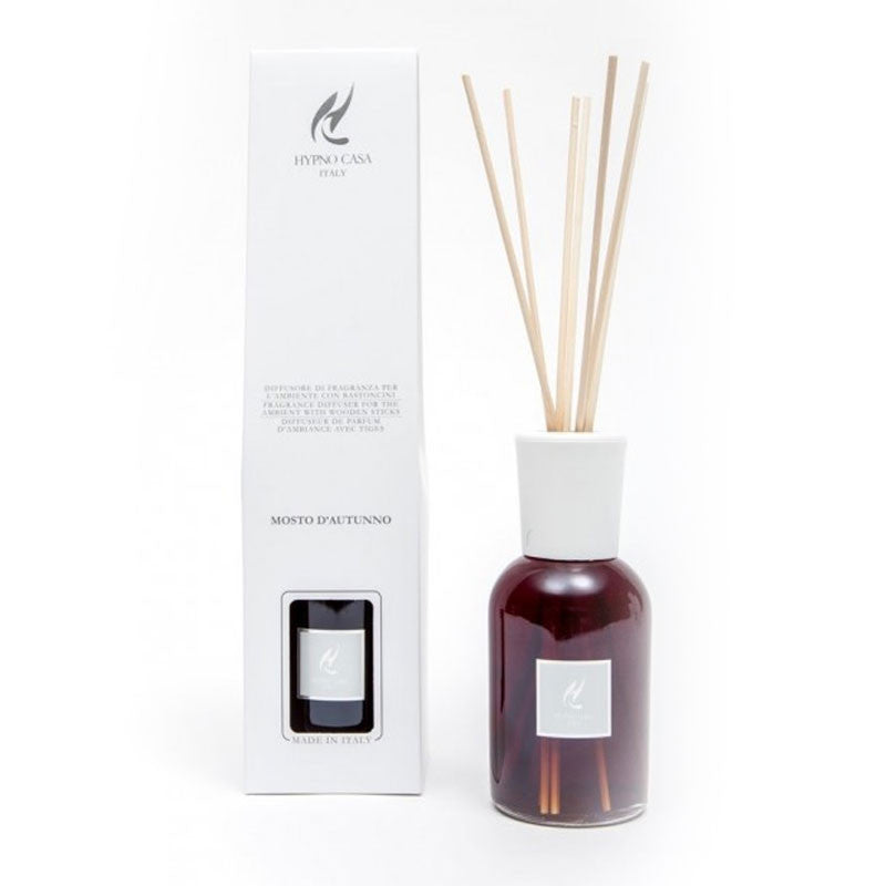 Profumatore "Mosto d'Autunno" Diffusore a bastoncino, Hypno Casa, 250 ml