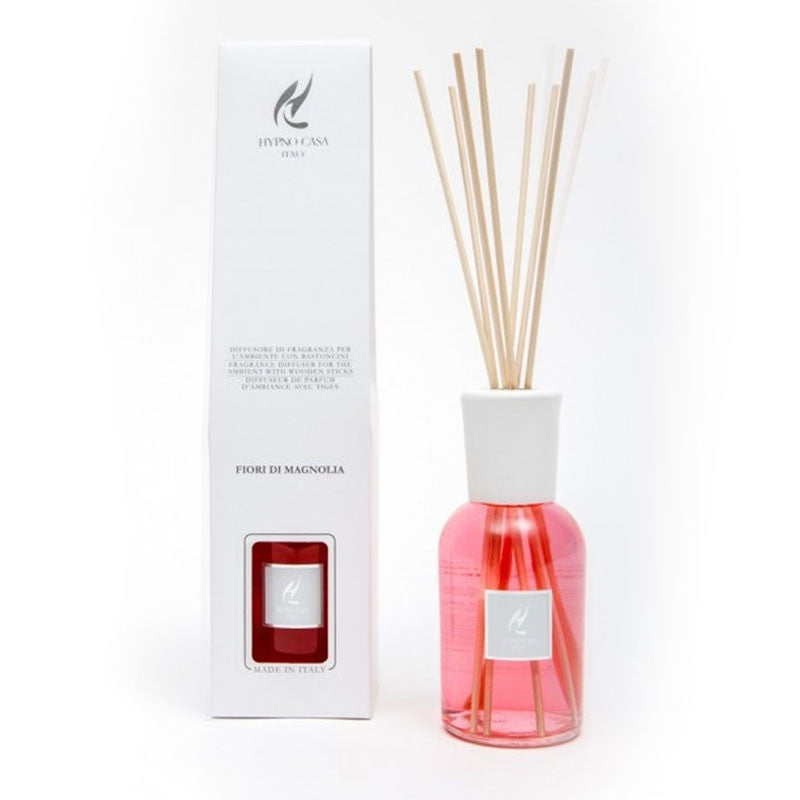 Profumatore "Fiori di Magnolia" Diffusore a bastoncino, Hypno Casa, 250 ml