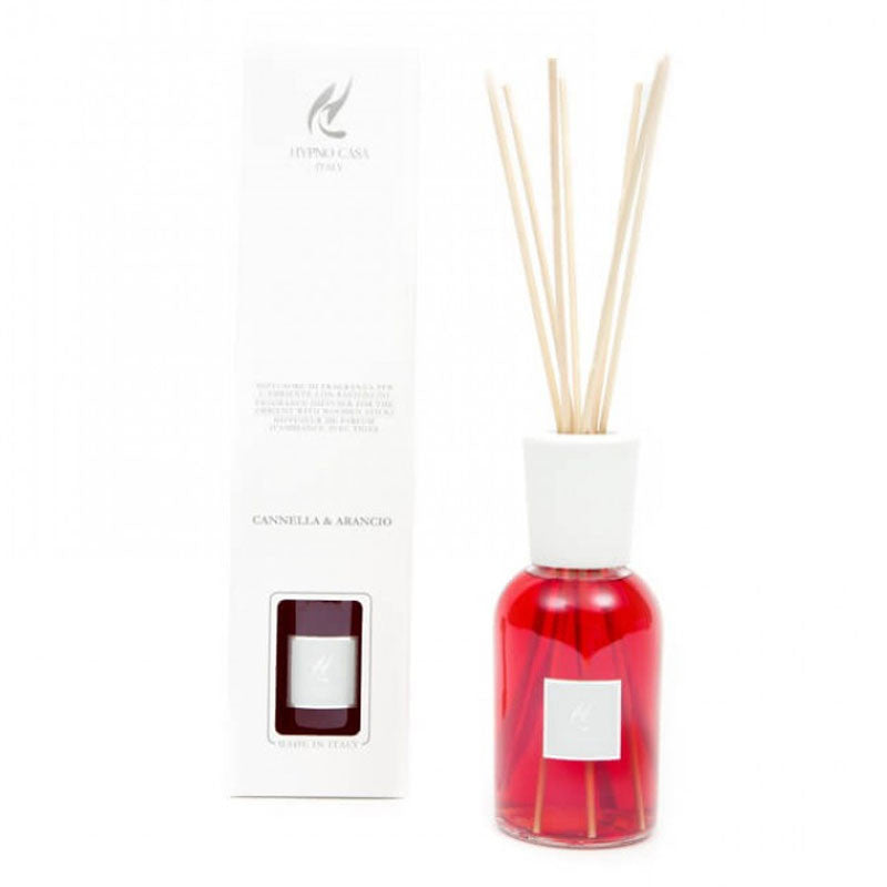 Profumatore "Cannella & Arancio" Diffusore a bastoncino, Hypno Casa, 250 ml