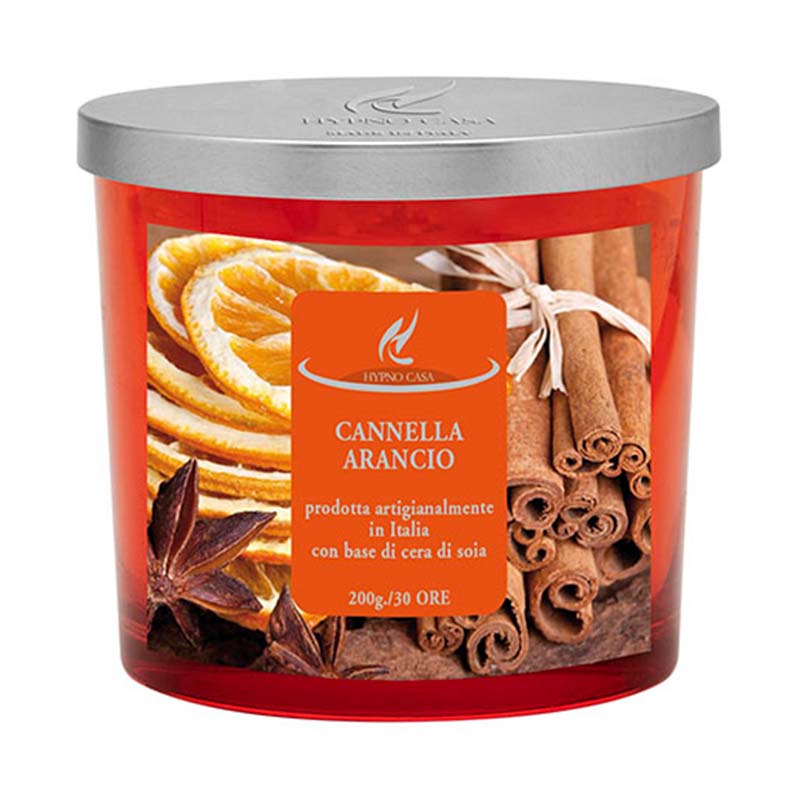 Candela Hypno Chic "Cannella e Arancio", 200 g Hypno Casa
