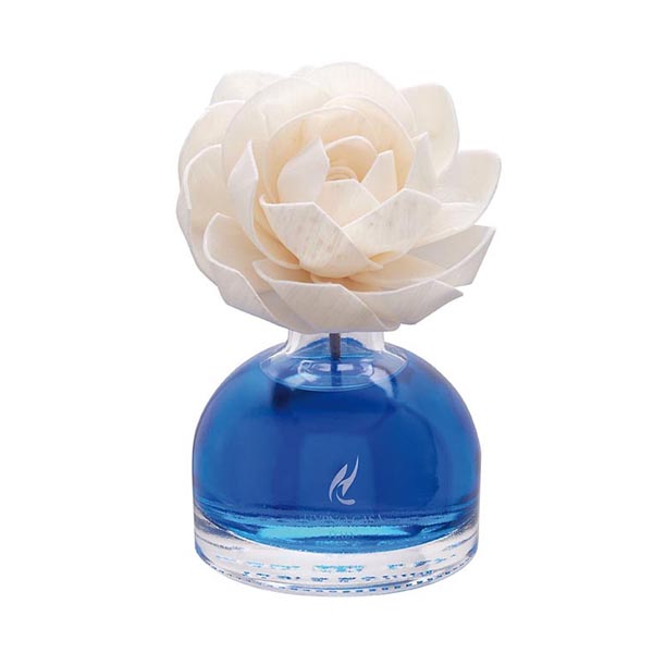 Diffusore di Fragranza Rosa "Aria di Mare" con Fiore, Hypno Casa, 100 ml