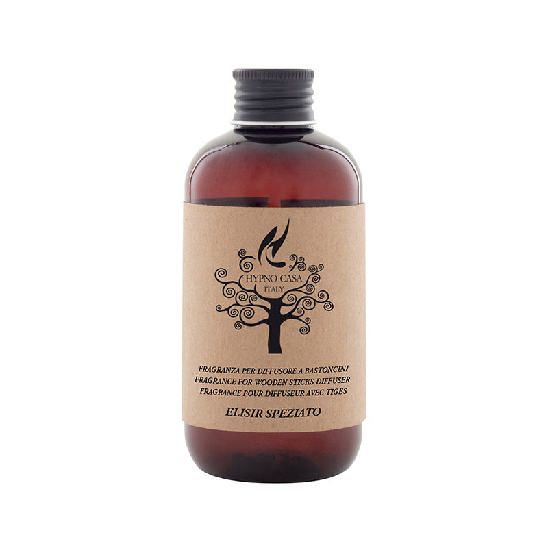 Ricarica per diffusori a bastoncini, essenza naturale "Elisir Speziato", 200 ml