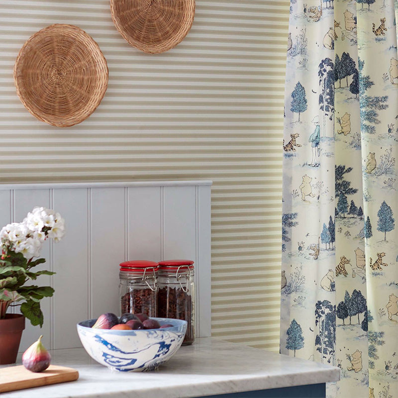 TESSUTO "WINNIE THE POOH BONBON BLUE" - Disney x HOME - Sanderson