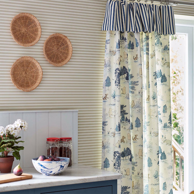 TESSUTO "WINNIE THE POOH BONBON BLUE" - Disney x HOME - Sanderson