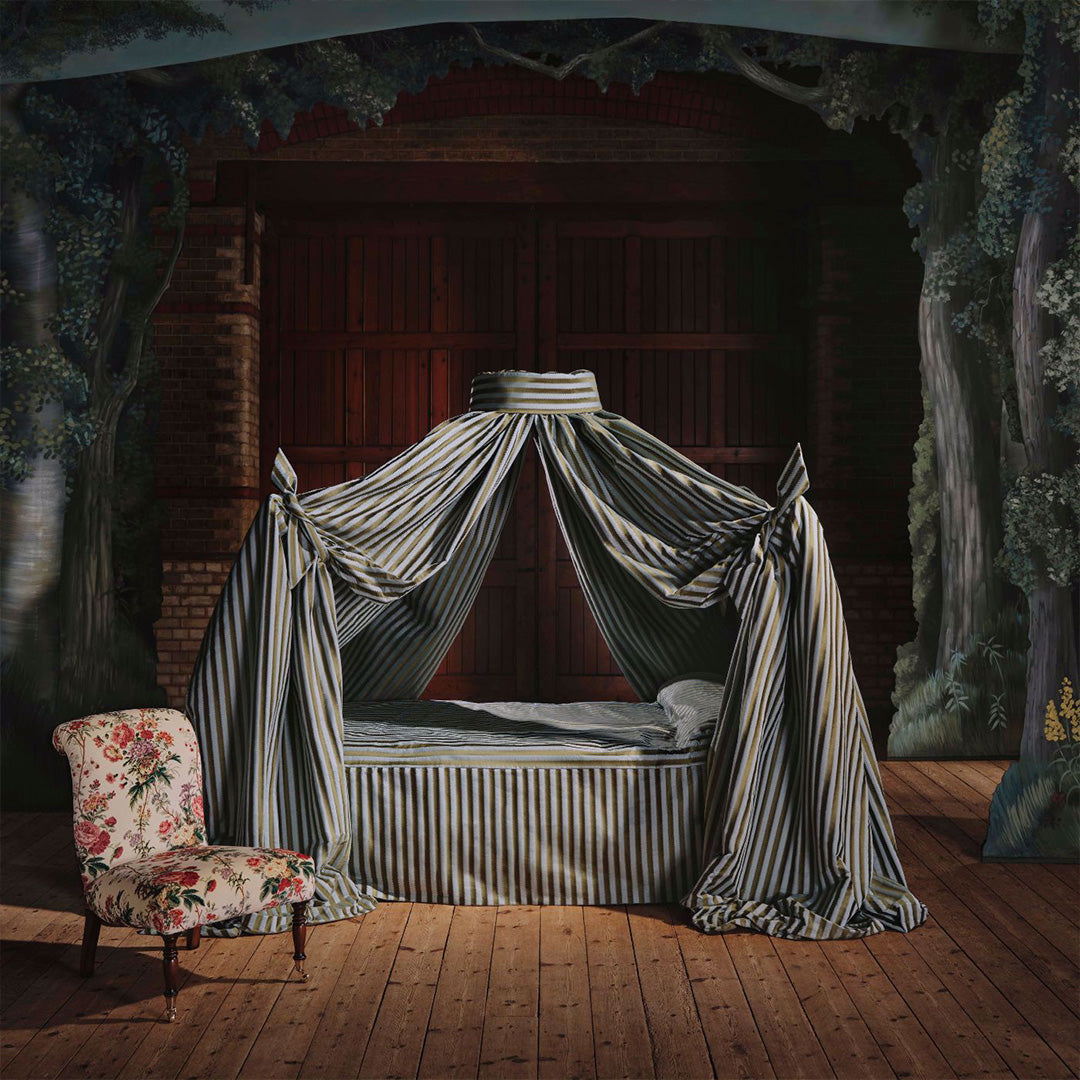 TESSUTO "LAKELAND PARADIS VELVET CARMINE/GEOLU" - Giles Deacon - SANDERSON