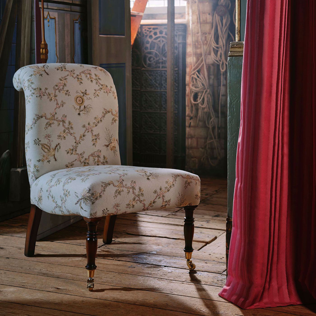 TESSUTO "TRELLIAGE RASPBERRY/STONE" - Giles Deacon - SANDERSON