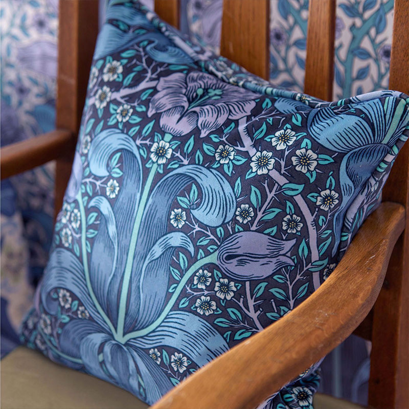 TESSUTO "SPRING THICKET MIDNIGHT/LILAC" - Morris & Co. - Sanderson