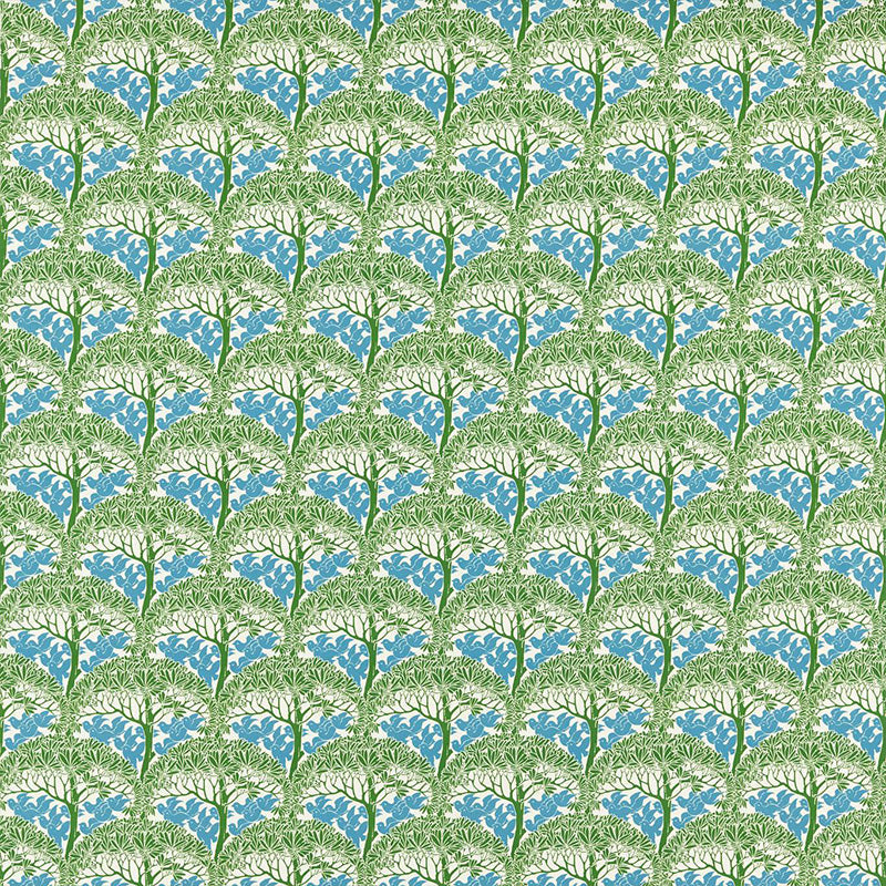 TESSUTO "THE SAVARIC GARDEN GREEN" - Morris & Co. - Sanderson