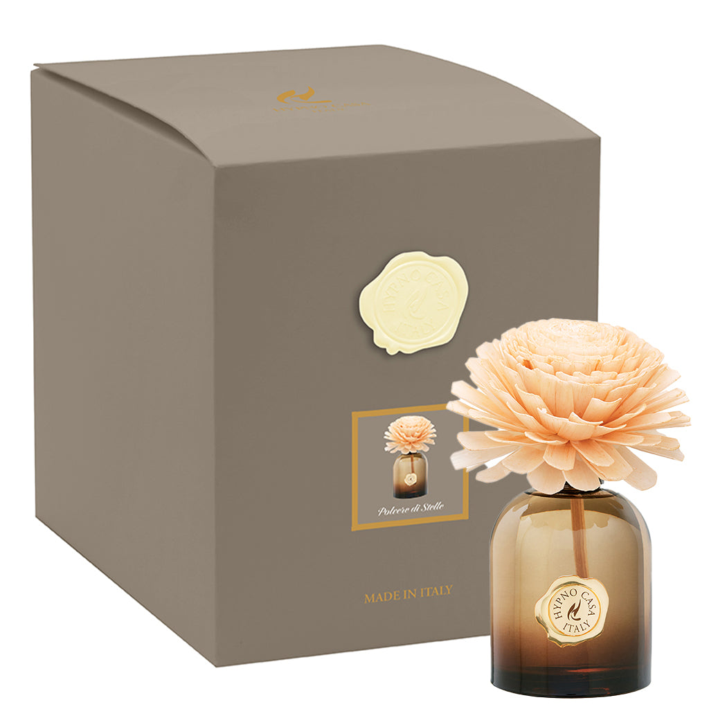 Diffusore con fiore fragranza “Polvere di stelle” con Fiore, Hypno Casa, 250 ml
