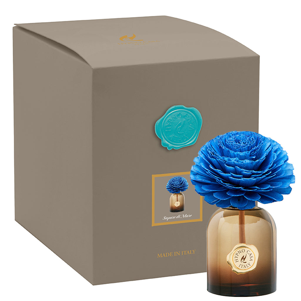 Diffusore con fiore fragranza “Sapore di mare” con Fiore, Hypno Casa, 250 ml