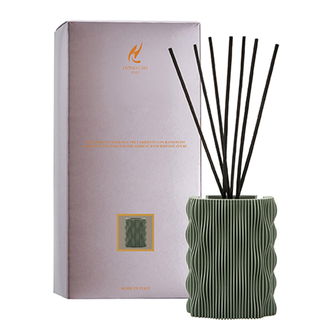 Involucro per profumatore a bastoncini 200 ml Verde salvia – Hypno Casa