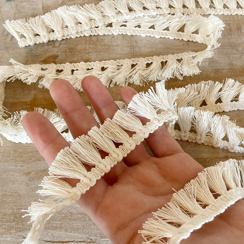 Bordo "Nappine Bianco" Passamaneria Italiana - 2,5 cm