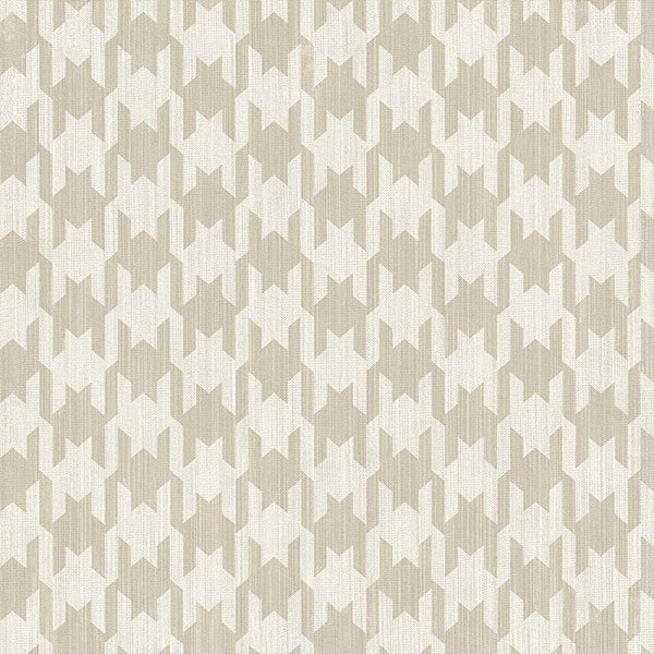 Carta da parati “Pied de Poule Beige”, a metraggio o rotolo