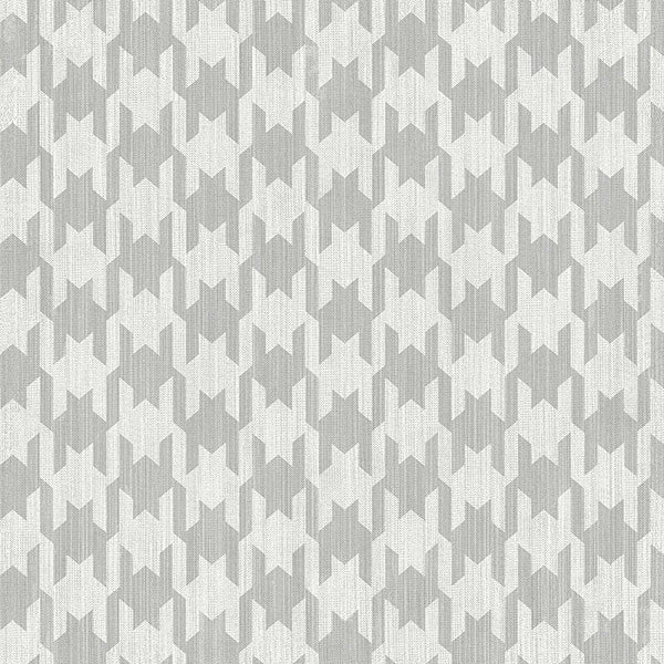 Carta da parati "Pied de Poule Grigio Chiaro", a metraggio o rotolo