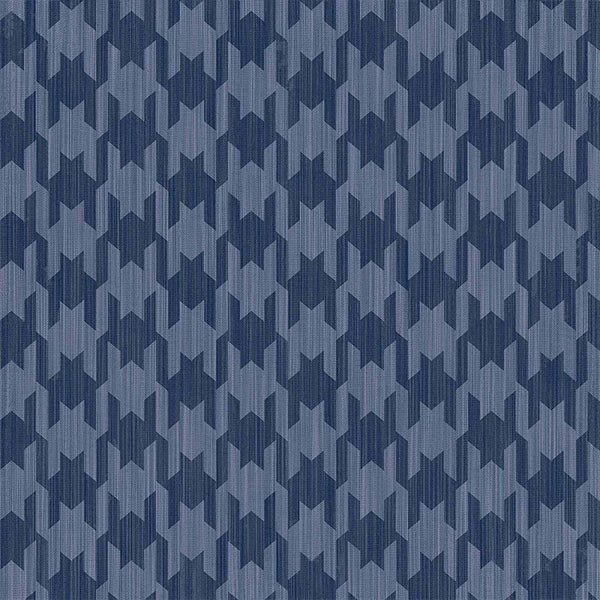 Carta da parati "Pied de Poule Blu", a metraggio o rotolo