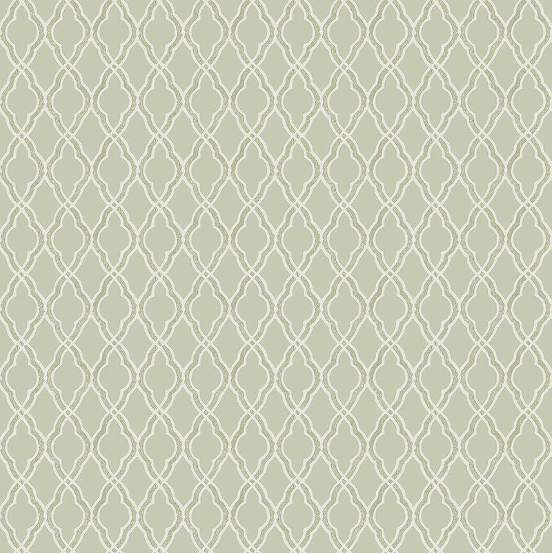 Carta da parati "Clover Light Green" a metraggio o rotolo