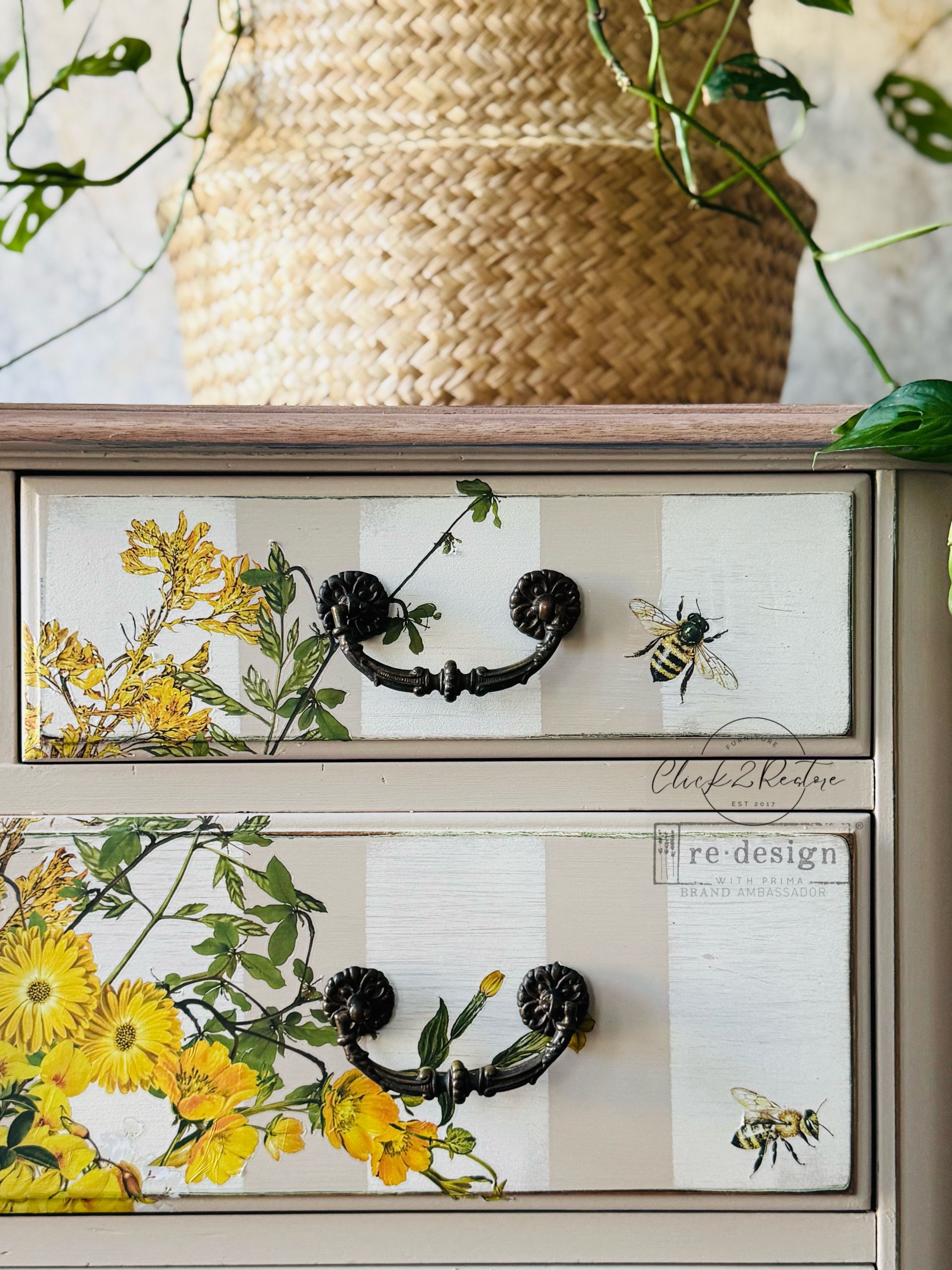 Redesign Decor Transfers – "Sunlit Serenade” 4 fogli 90x70 cm