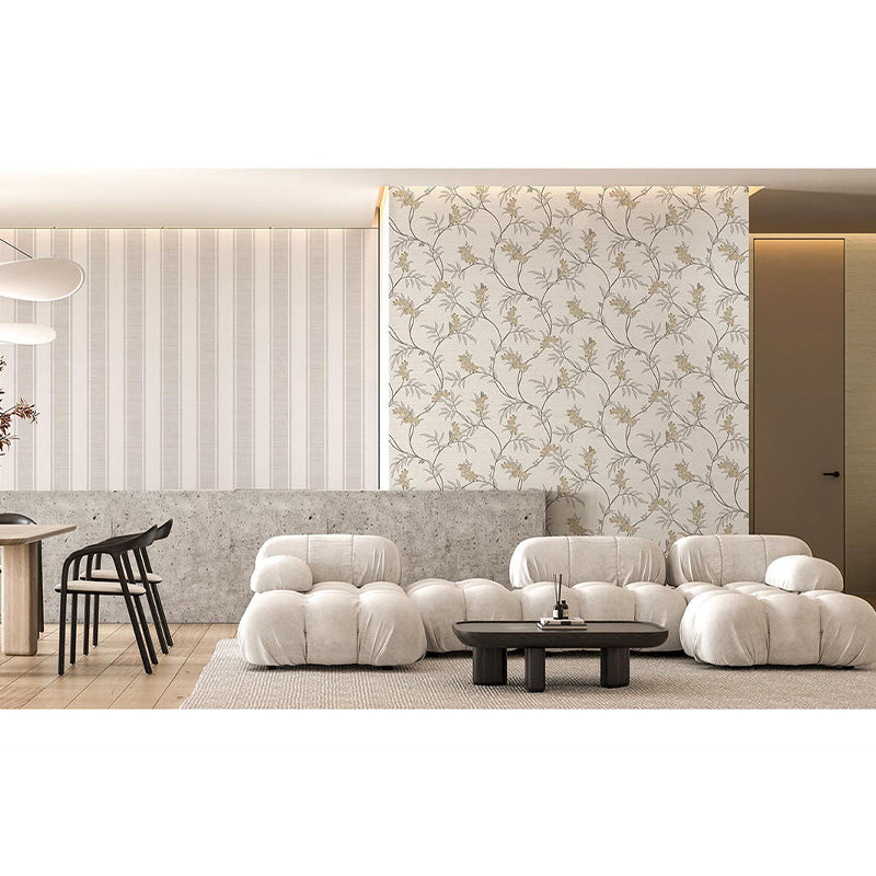 Carta da parati "Ramage Raffinato Bianco", a metraggio o rotolo