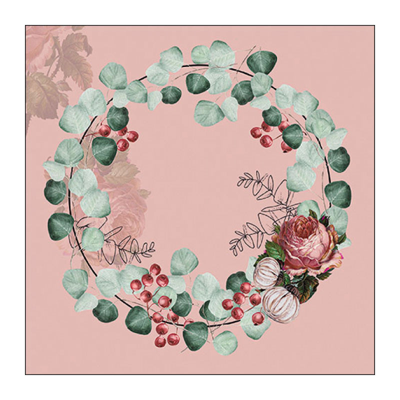 Tovaglioli "Eucalipto Rosa" - Pacco Da 20