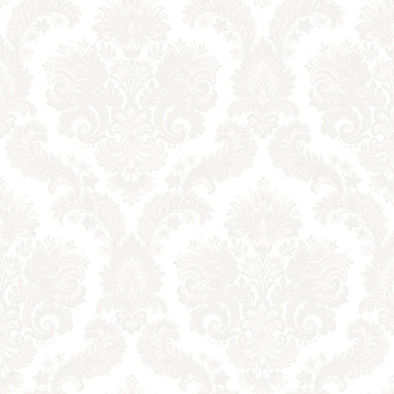 Carta da parati “Fregio decorativo su sfondo bianco” a metraggio o rotolo