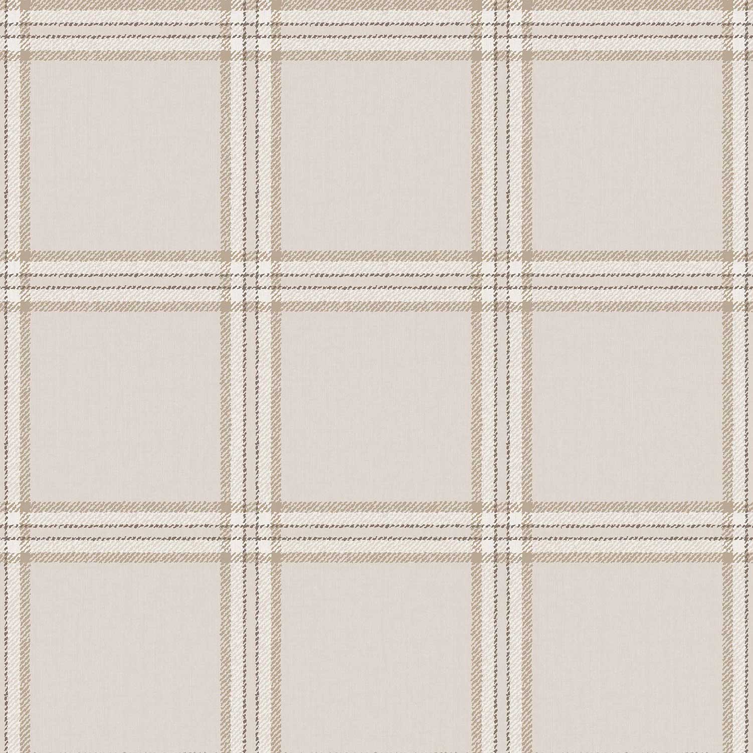 Carta da parati "Strisce piccole orizzontali e verticali color crema", a metraggio o a rotolo