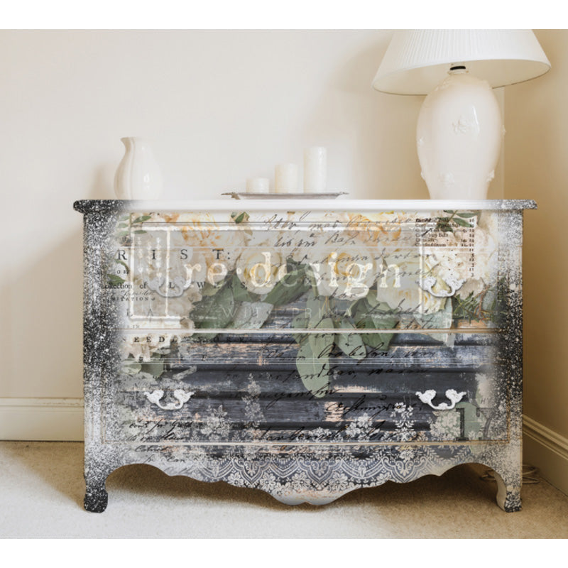 Redesign Decor Transfers "WHITE FLEUR" 61 x 89 cm