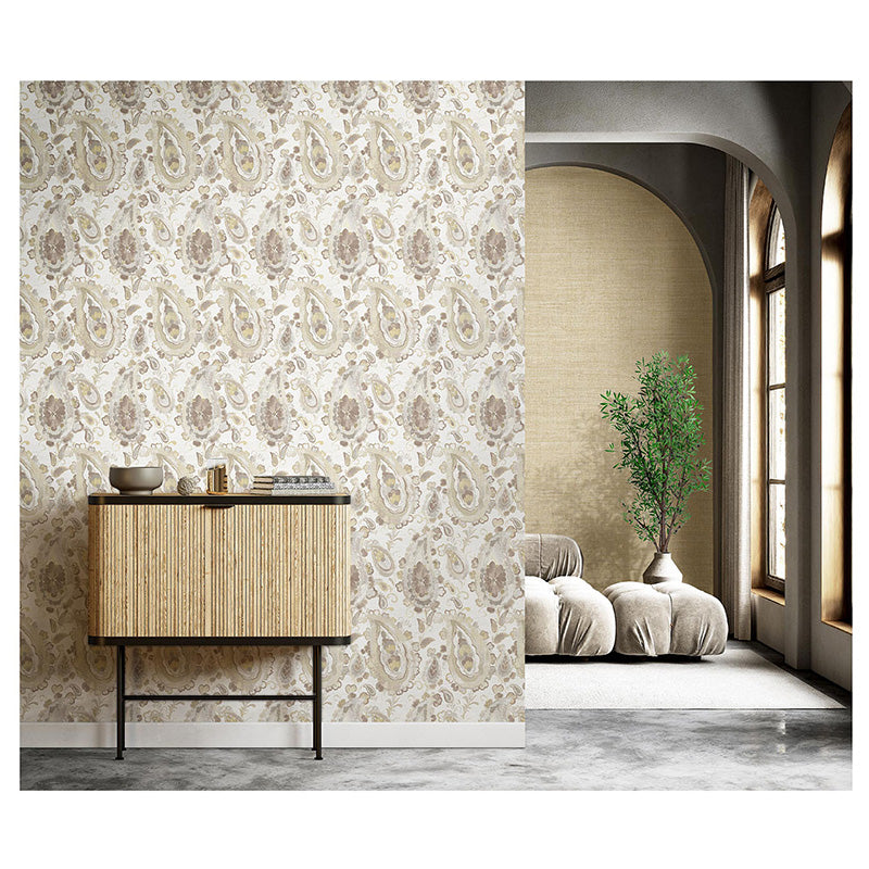 Carta da parati "Vintage Paisley Avorio", a metraggio o rotolo