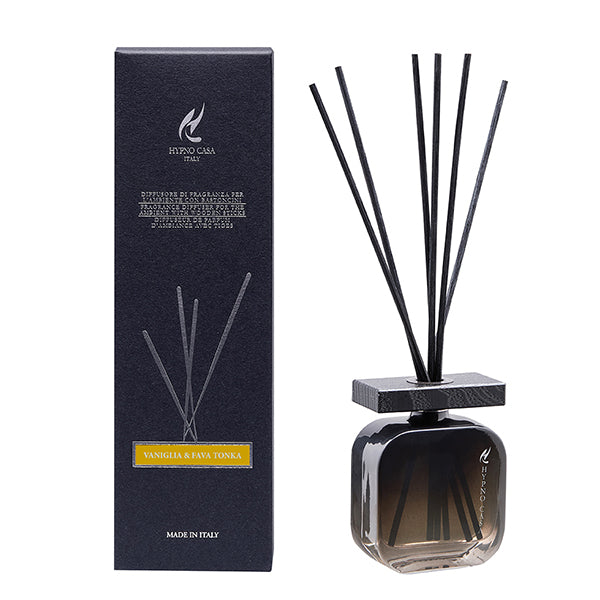Profumatore “Vaniglia & Fava Tonka” Diffusore a bastoncino, Hypno Casa, 100 ml