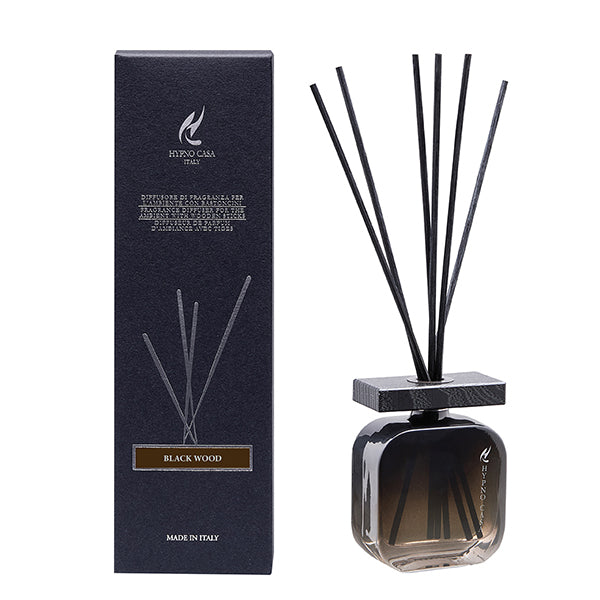 Profumatore “Black Wood” Diffusore a bastoncino, Hypno Casa, 100 ml