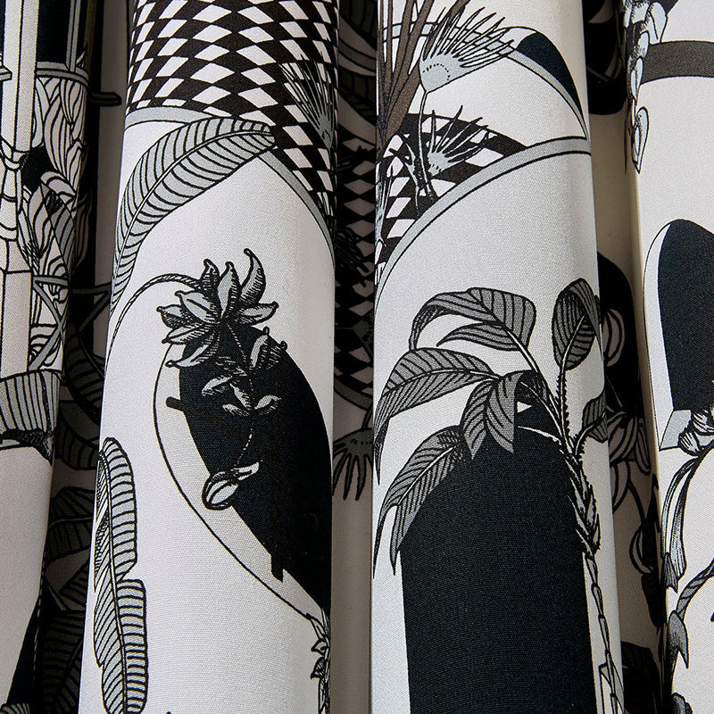 TESSUTO "Miami Cotton Black & White" - The Contemporary - Cole & Son
