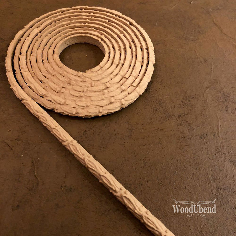 Fregio Decorativo "Cordone Foglia di Ulivo Small", WoodUbend