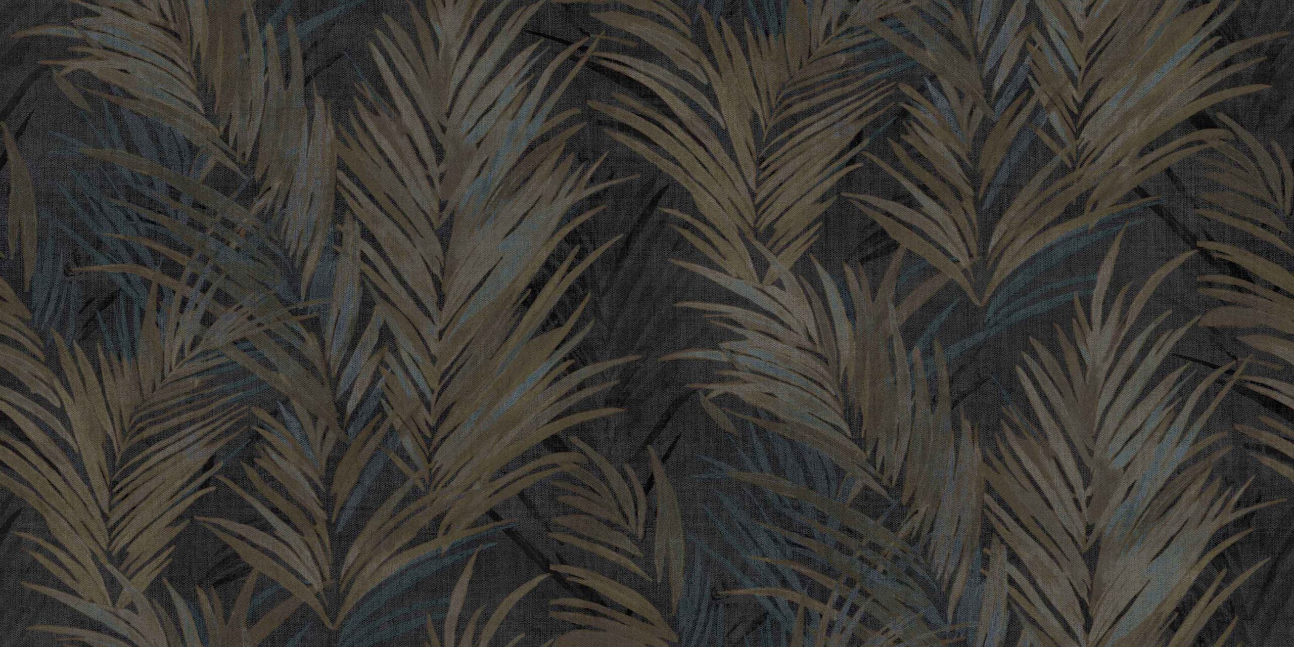 Carta da parati Grande "Foglie blu" Larghezza 1Metro - a metraggio o rotolo