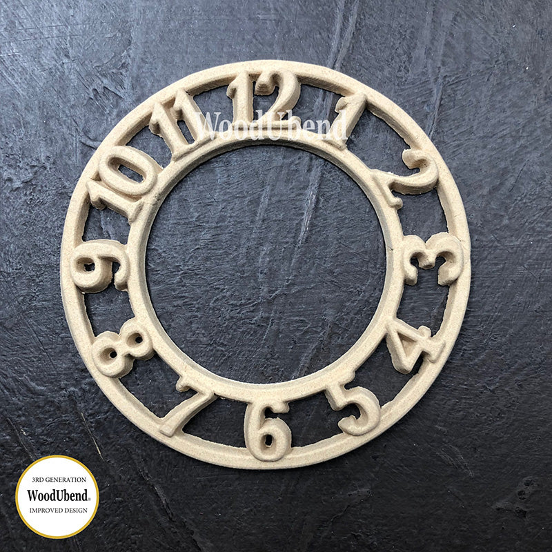 Fregio Decorativo “Crown Clock”, WoodUbend