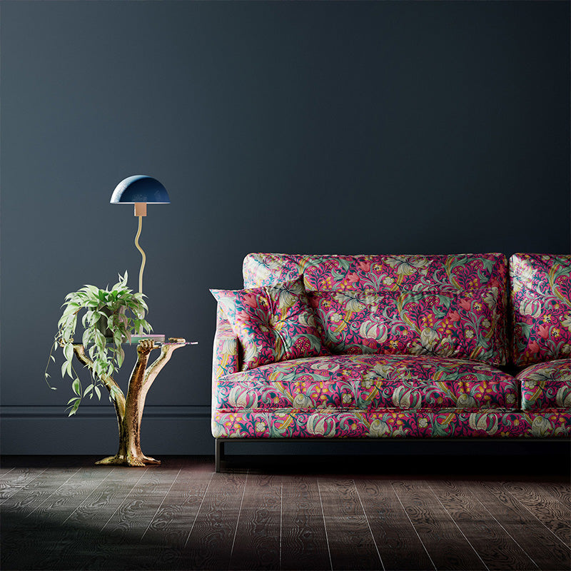 TESSUTO "GOLDEN LILY VELVET SEROTONIN PINK" - Morris & Co. - Sanderson