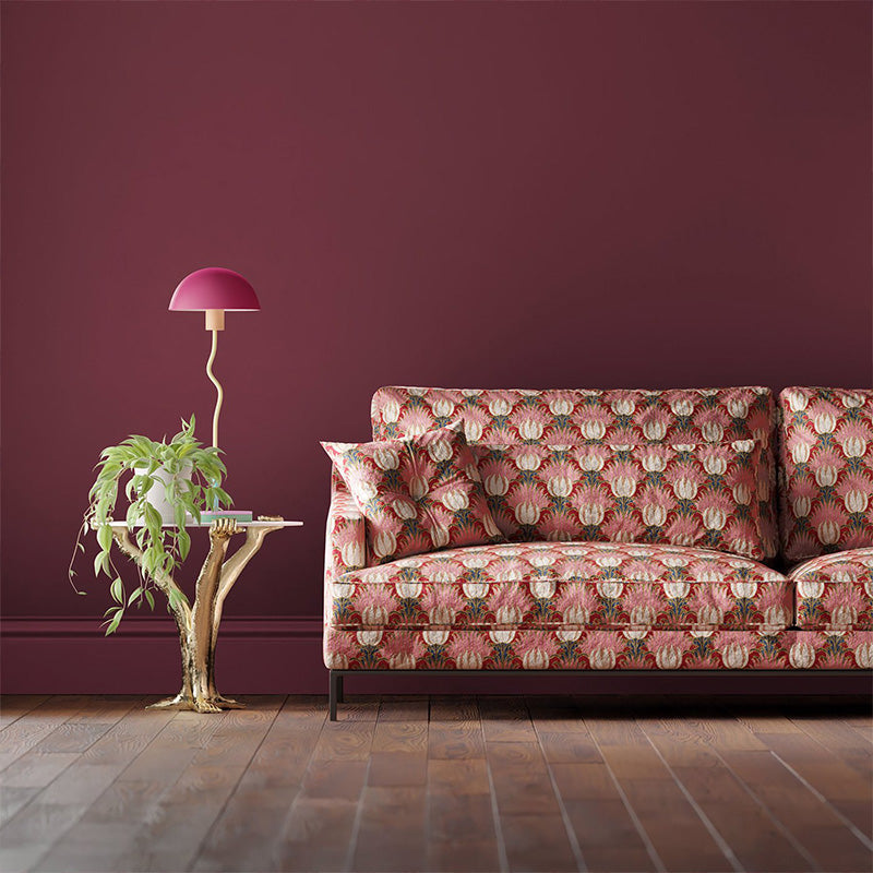 TESSUTO "TULIP & BIRD AMARANTH & BLUSH" - Morris & Co. - Sanderson