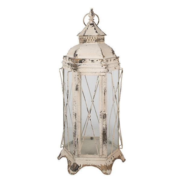 Lanterna "Faro" in vetro e ferro - 31x27x65 cm