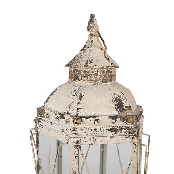 Lanterna "Faro" in vetro e ferro - 31x27x65 cm