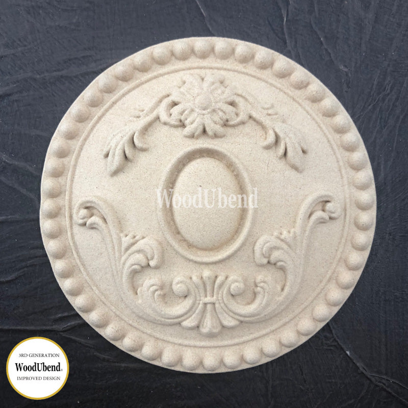 Fregio Decorativo “Rosone Perla”, WoodUbend