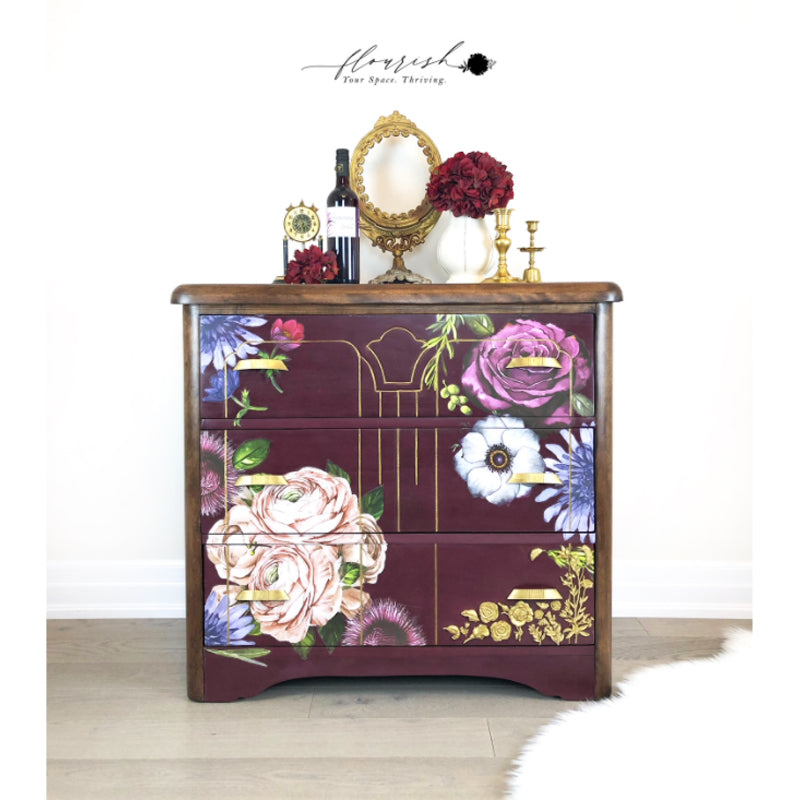 Redesign Decor Transfers "LUSH FLORAL II" 122 x 89 cm