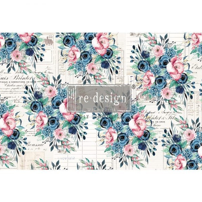 Carta da Découpage "PAULETTE" in Tessuto 48x76cm