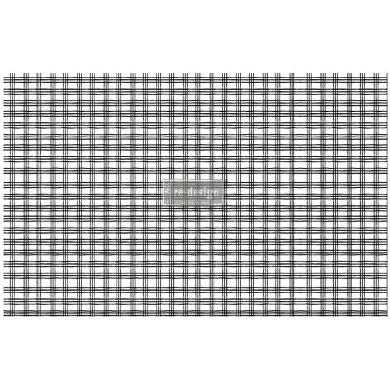 Carta da Découpage "GRID " in Tessuto 48x76cm